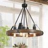 LNC Modern Farmhouse Round Chandelier-Open Box Lighting 2 LNC Modern Farmhouse Round Chandelier-Open Box Lighting