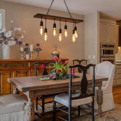 Lighting LNC Modern Farmhouse Wide Chandelier