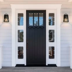 LNC Black Modern Outdoor Geometric Wall Sconce Outdoor Lights 18 LNC Black Modern Outdoor Geometric Wall Sconce Outdoor Lights