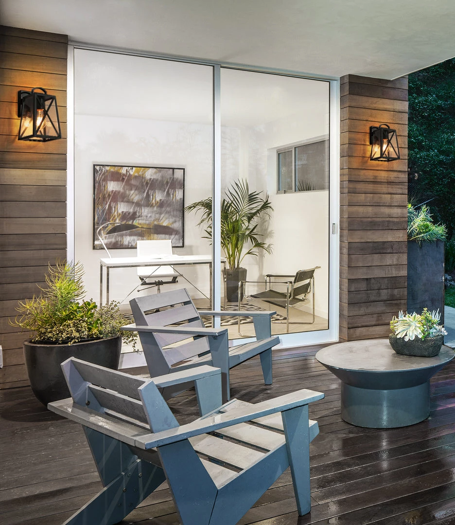 LNC Black Modern Outdoor Geometric Wall Sconce Outdoor Lights 12 LNC Black Modern Outdoor Geometric Wall Sconce Outdoor Lights