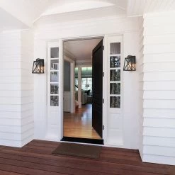 LNC Black Modern Outdoor Geometric Wall Sconce Outdoor Lights 25 LNC Black Modern Outdoor Geometric Wall Sconce Outdoor Lights