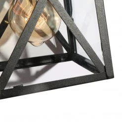 LNC Black Modern Outdoor Geometric Wall Sconce