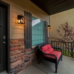 LNC Black Modern Outdoor Geometric Wall Sconce