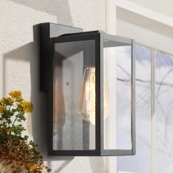LNC Black Modern Classic Single Vanity Light