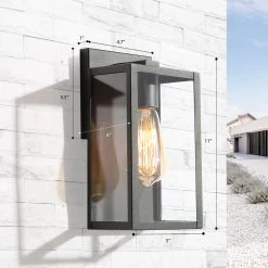 LNC Black Modern Classic Single Vanity Light