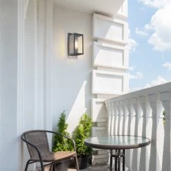 LNC Black Modern Classic Single Vanity Light