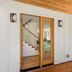 LNC Black Modern Classic Single Vanity Light