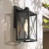 LNC Black Geometric Wire Single Vanity Light