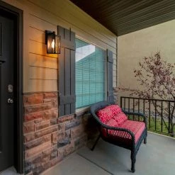 LNC Black Geometric Wire Single Vanity Light