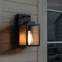 Outdoor Lights LNC Black Modern Simple Classic Wall Light