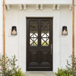 LNC Black Modern Trumpet Vanity Light