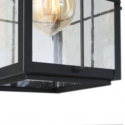 LNC Black Modern Classic Frame Pendant Light