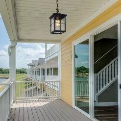 LNC Black Modern Classic Frame Pendant Light