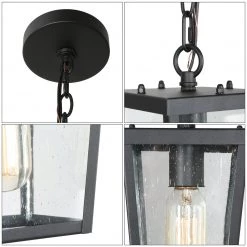 LNC Black Classic Outdoor Hanging Light-Clearance Outdoor Hanging Lights