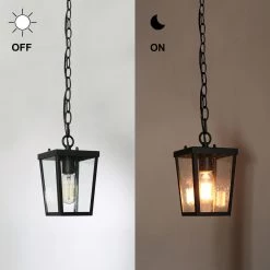 LNC Black Classic Outdoor Hanging Light-Clearance Outdoor Hanging Lights