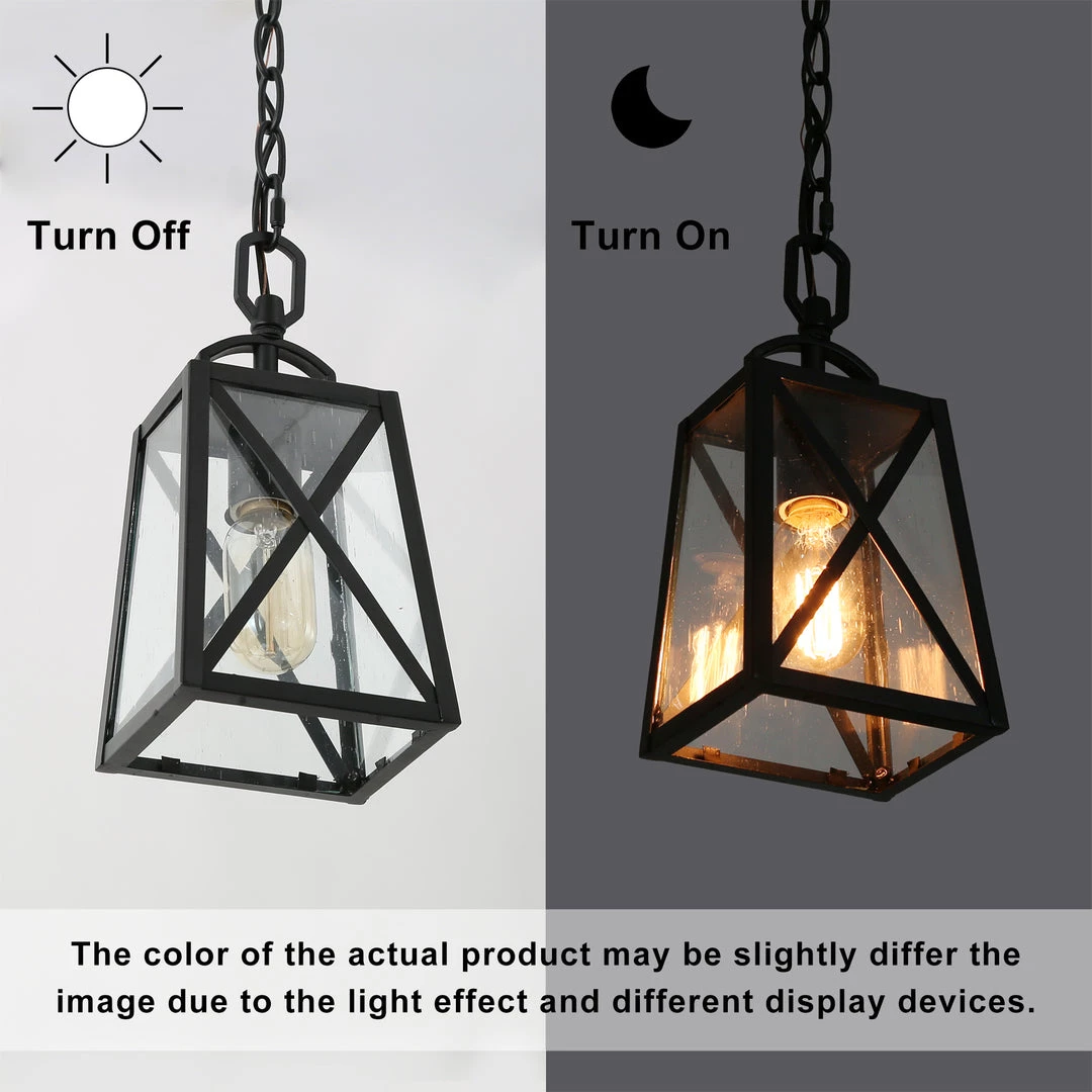 LNC Black Modern Outdoor Hanging Pendant Lighting 8 LNC Black Modern Outdoor Hanging Pendant Lighting