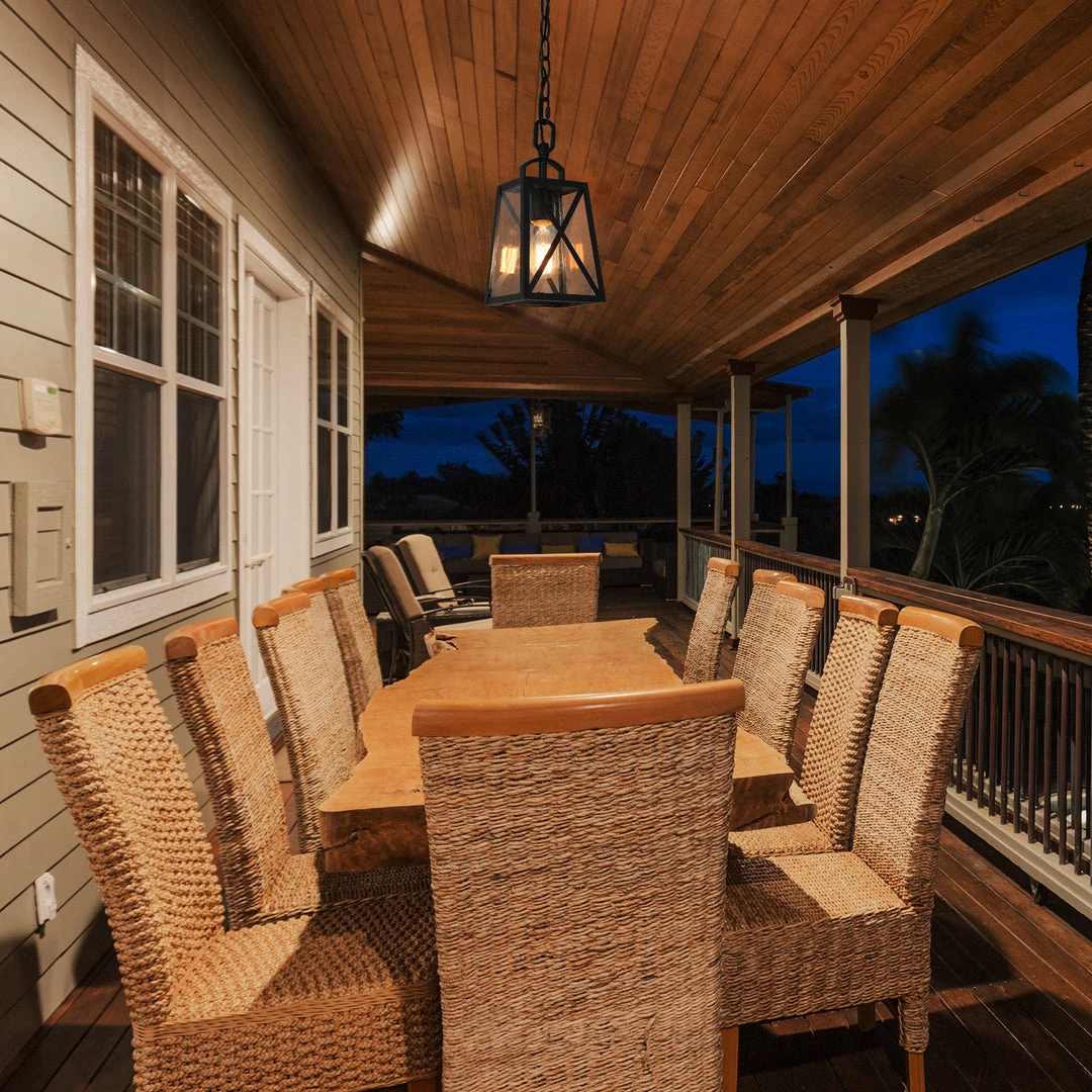 LNC Black Modern Outdoor Hanging Pendant Lighting 6 LNC Black Modern Outdoor Hanging Pendant Lighting