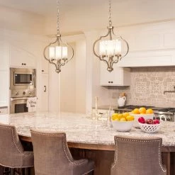 LNC Modern Flower Gold Pendant-3 Lights