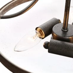 Chandeliers LNC Modern Half-bowl Pendant-3 Lights