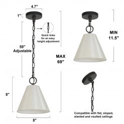 LNC Modern Fabric Shade Pendant Pendants