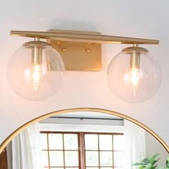 Modern Hot Sale LNC Elegent Bathroom Light-2 Light