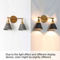 Modern Hot Sale LNC Industrial Bell Vanity - 2 Lights 16 Modern Hot Sale LNC Industrial Bell Vanity - 2 Lights