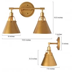 Modern LNC Home - Industrial Bell Wall Light - 2 Lights Hot Sale