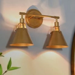 Modern LNC Home - Industrial Bell Wall Light - 2 Lights Hot Sale