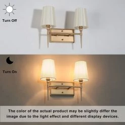 LNC Gold Vanity Light, Modern Bathroom Light-2 Light Hot Sale