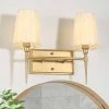 LNC Gold Vanity Light, Modern Bathroom Light-2 Light Hot Sale