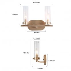 Hot Sale LNC Gold Vanity Light-2 Light