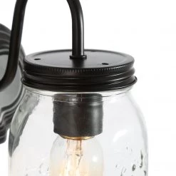 LNC Modern Black Vanity Light-2 Light