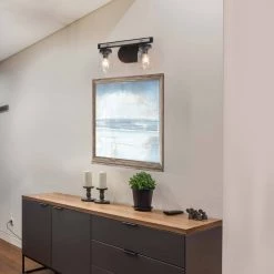 Hot Sale LNC Mason Jar Vanity Light, Rustic Vanity Light-2 Lights