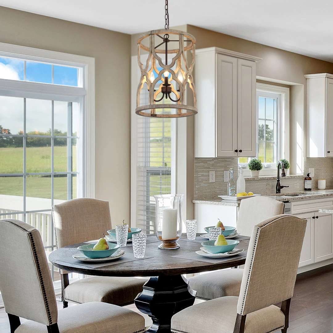 LNC Farmhouse Round Lantern Pendants-3 Lights 6 LNC Farmhouse Round Lantern Pendants-3 Lights