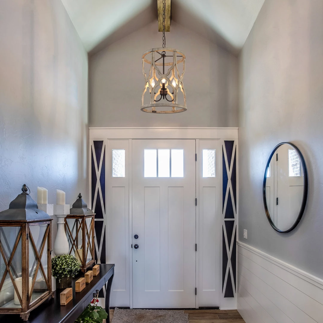 LNC Farmhouse Round Lantern Pendants-3 Lights 5 LNC Farmhouse Round Lantern Pendants-3 Lights