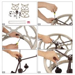 Bedroom Lights LNC Farmhouse Vintage Semi-flush Light-3 Lights