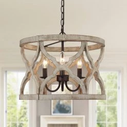 LNC HOME Sales 12 Bedroom Lights LNC Farmhouse Vintage Semi-flush Light-3 Lights