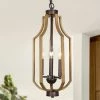 LNC Farmhouse Vintage Lantern Fixture-3 Lights Chandeliers