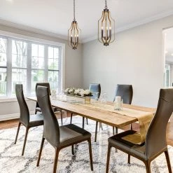 LNC Farmhouse Vintage Lantern Fixture-3 Lights Chandeliers