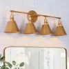 Modern LNC Vintage Gold Vanity Light-4 Lights