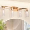 Modern LNC Gold Vanity Light-4 Lights