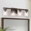 LNC Farmhouse Mason Jar Vanity Light-4 Lights