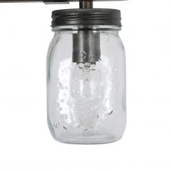 LNC Farmhouse Mason Jar Vanity Light-4 Lights