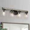 Lighting LNC Rustic Mason Jar Vanity Light-4 Lights