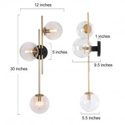 Lighting LNC Modern Gold Vanity - 3 Lights