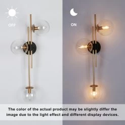 Lighting LNC Modern Gold Vanity - 3 Lights