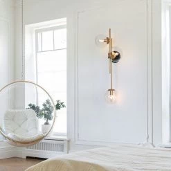 Lighting LNC Modern Gold Vanity - 3 Lights